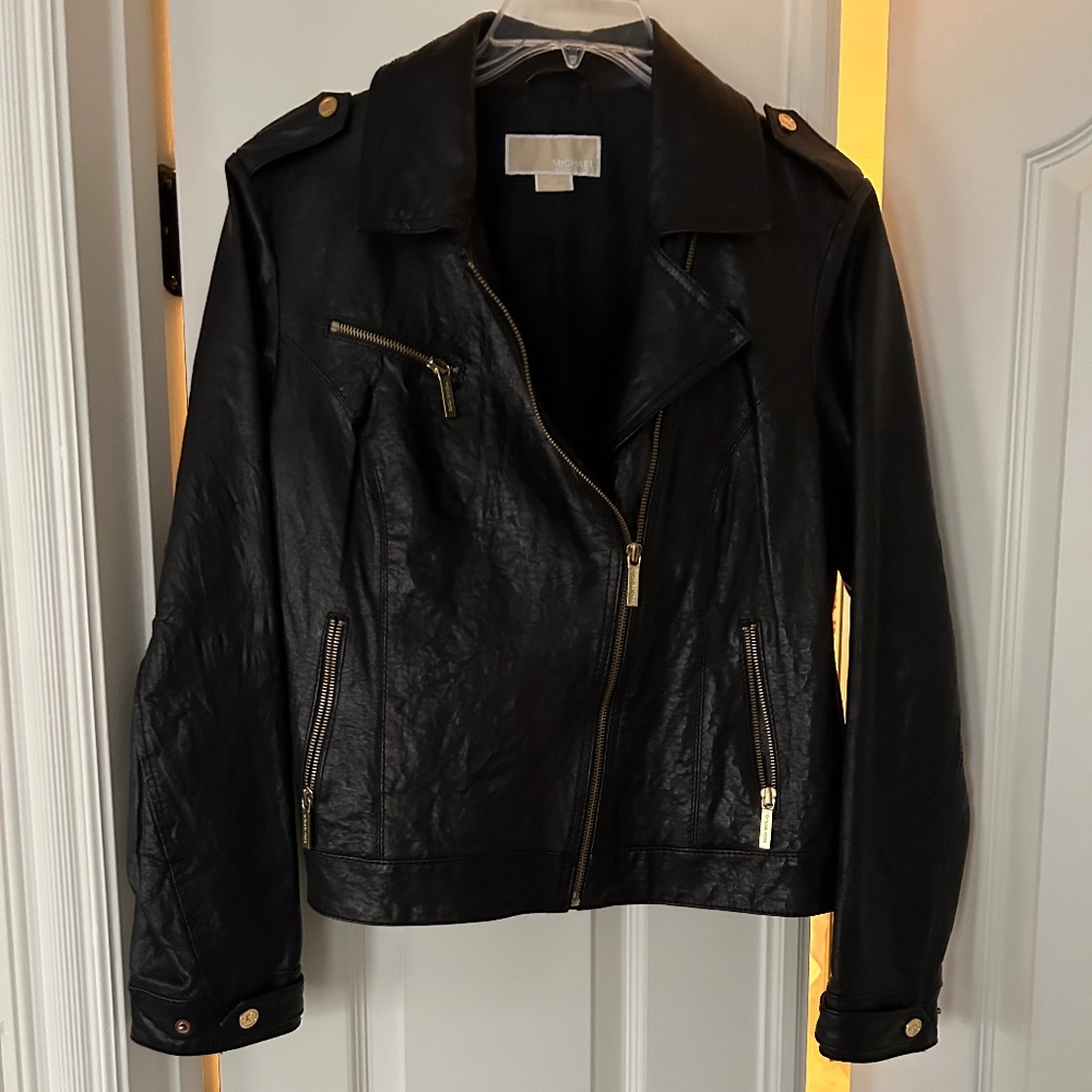 Michael Kors Moto Jacket Black leather L